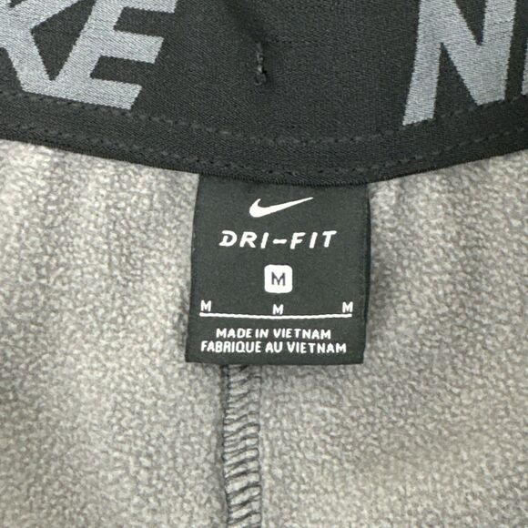 Nike Dri Fit Sweatpants Men's Medium Gray Casual Joggers Tapered - Picture 3 of 7